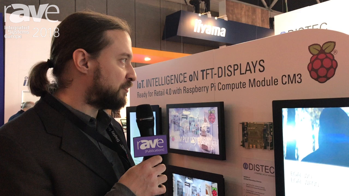 ISE 2018: Distec Exhibits Infobeamer Digital Signage Solution Running on Raspberry Pi
