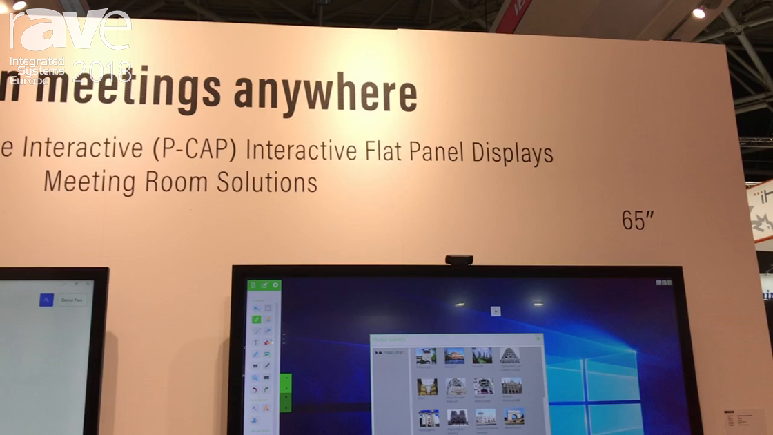 ISE 2018: Vestel Highlights P-CAP Interactive Flat Panel Displays for Meeting Room Solutions