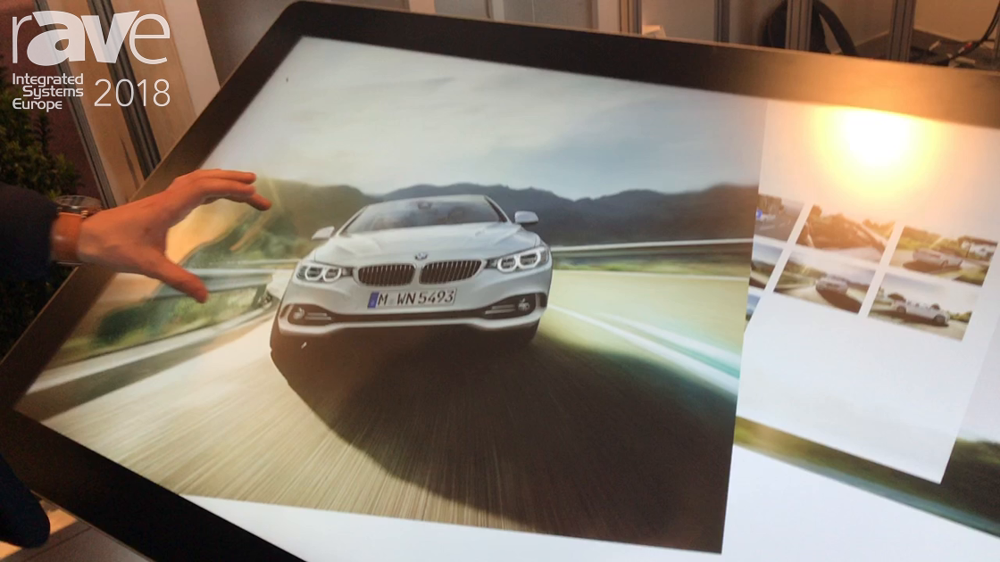 ISE 2018: DDS Solutions Demos Custom Multi-Touch Software On ST43SLIM 43″ Projected Capacitive Screen with 50 Touch Points