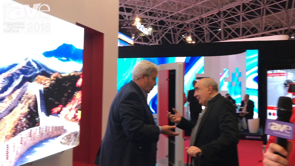 ISE 2018: Peerless-AV Discusses Full Service Unilumin DS-LED-P Pop-Out Wall Mount Solution