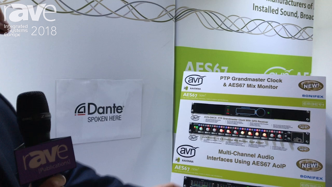 ISE 2018: Sonifix Exhibits AVN-PXH12 12×2 Channel Mix Monitor for AoIP