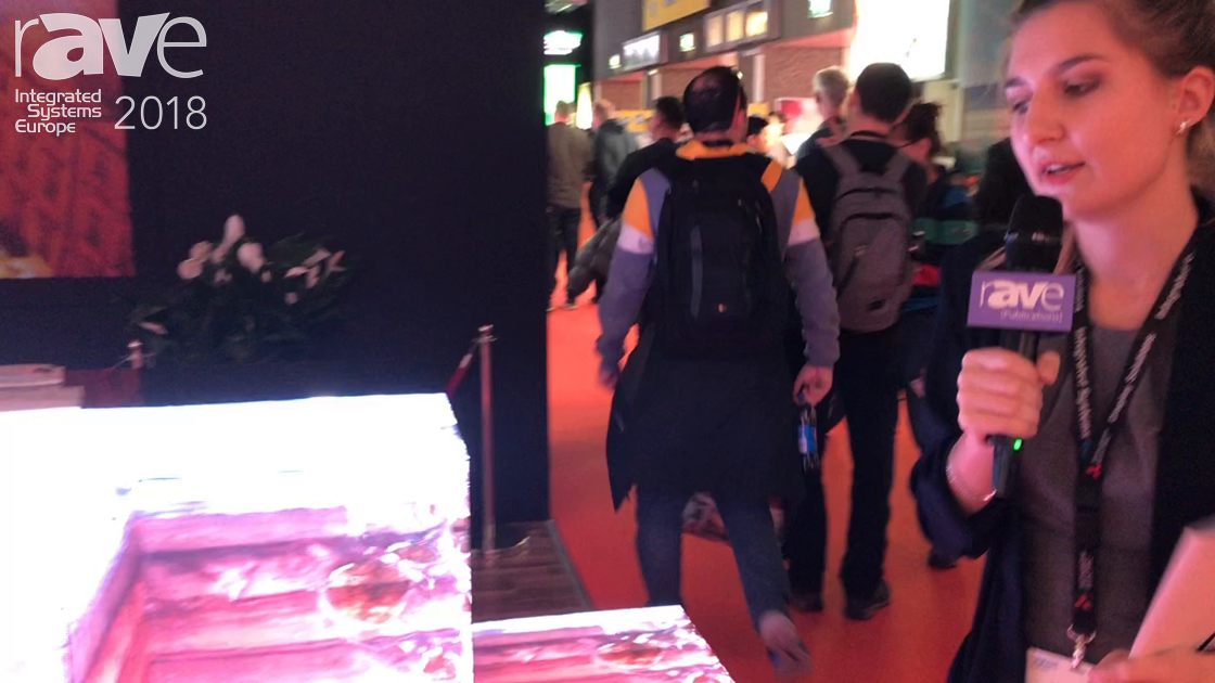ISE 2018: CreateLED Demos AirMAGICBOX 3D Indoor LED Display System