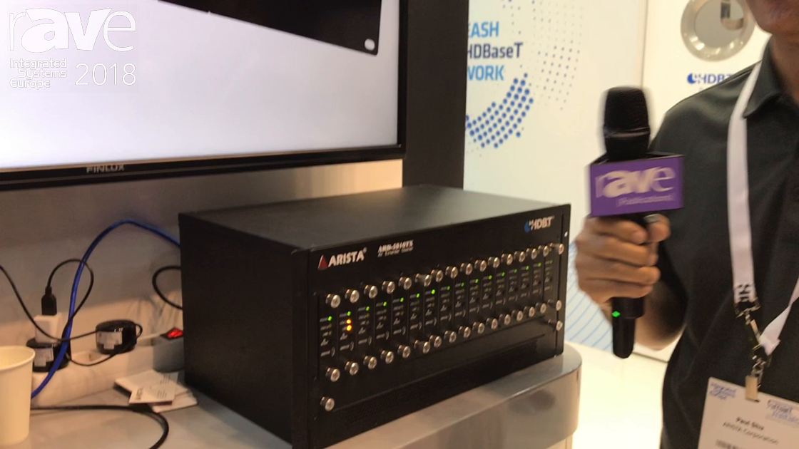 ISE 2018: Arista Corporation Presents ARD-5816TX HDBaseT Cluster