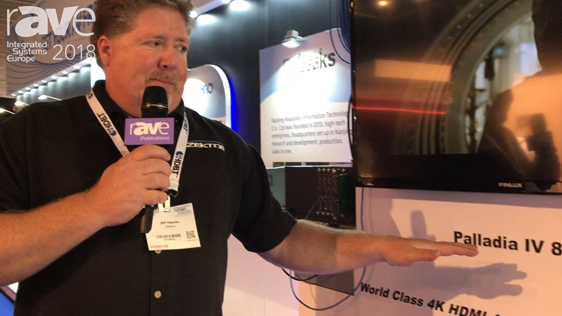 ISE 2018: Zektor Highlights Palladia IV 8x8x16 Matrix Switcher at HDBaseT Booth
