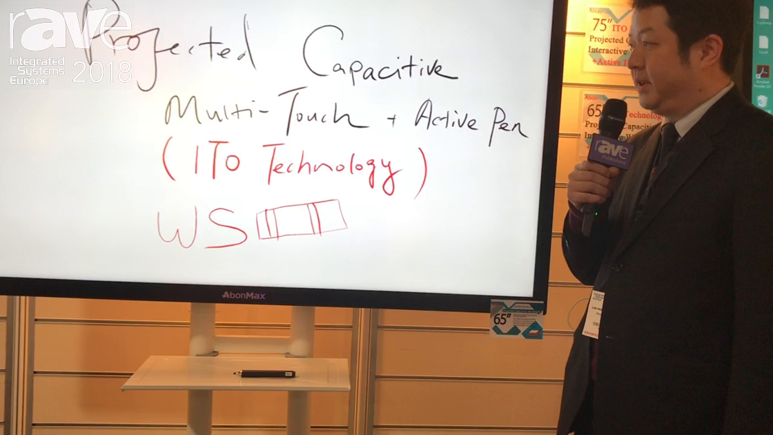 ISE 2018: Abon Touch Features AbonMax 65″ Multi-Touch Interactive Whiteboard Display Solution