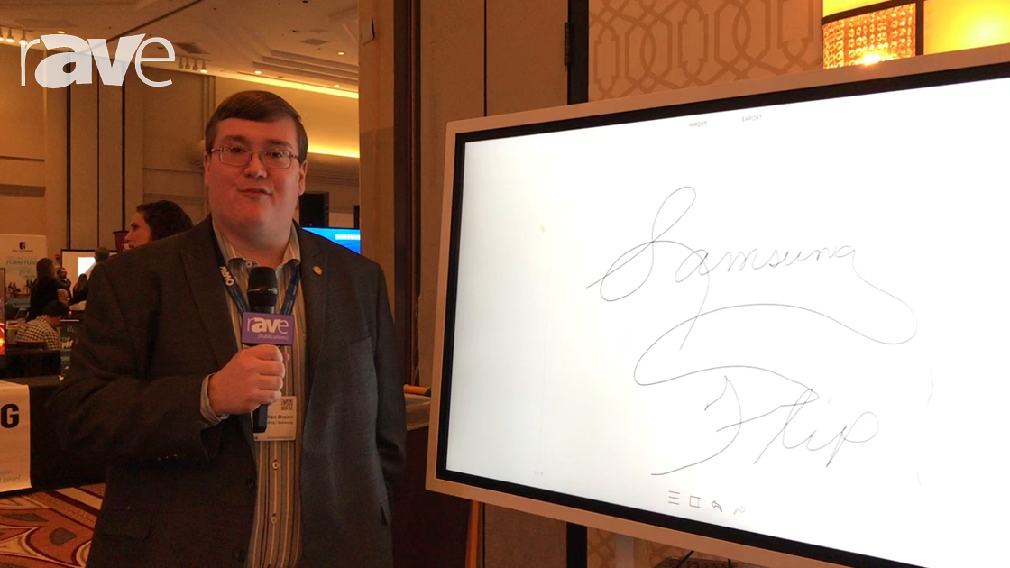 E4 AV Tour: Samsung Highlights Samsung Flip, a Fully Integrated 4K Digital Flipchart System