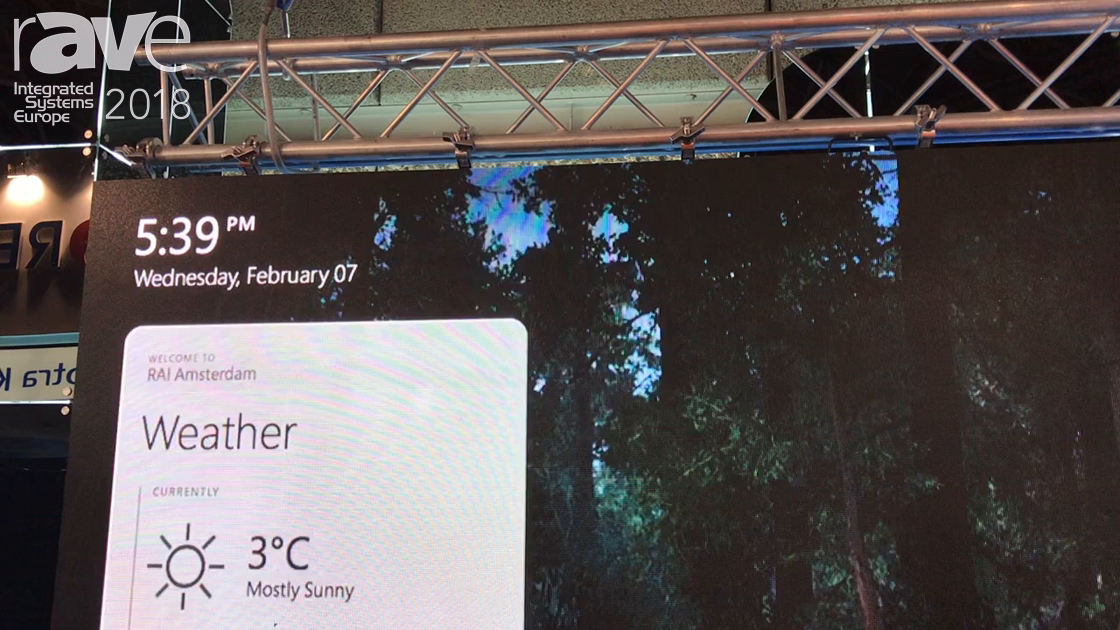 ISE 2018: Nuvola Media Shows LED Digital System For Retail With Event Lists