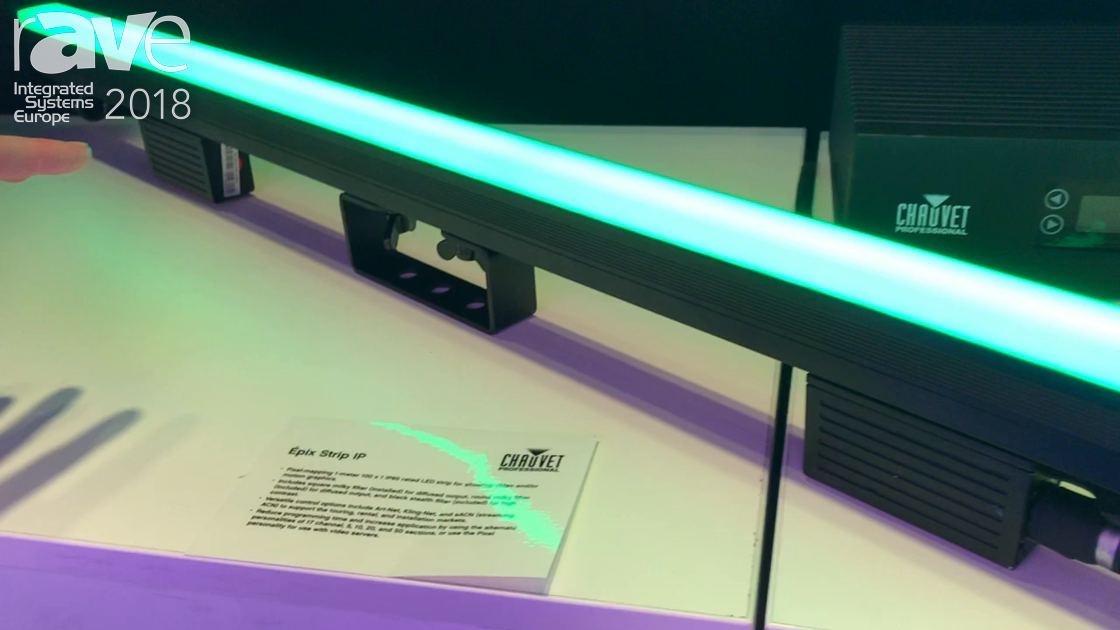 ISE 2018: Chauvet Promotes Epix Strip IP Outdoor LED Light with Epix Drive 2000 P Controller