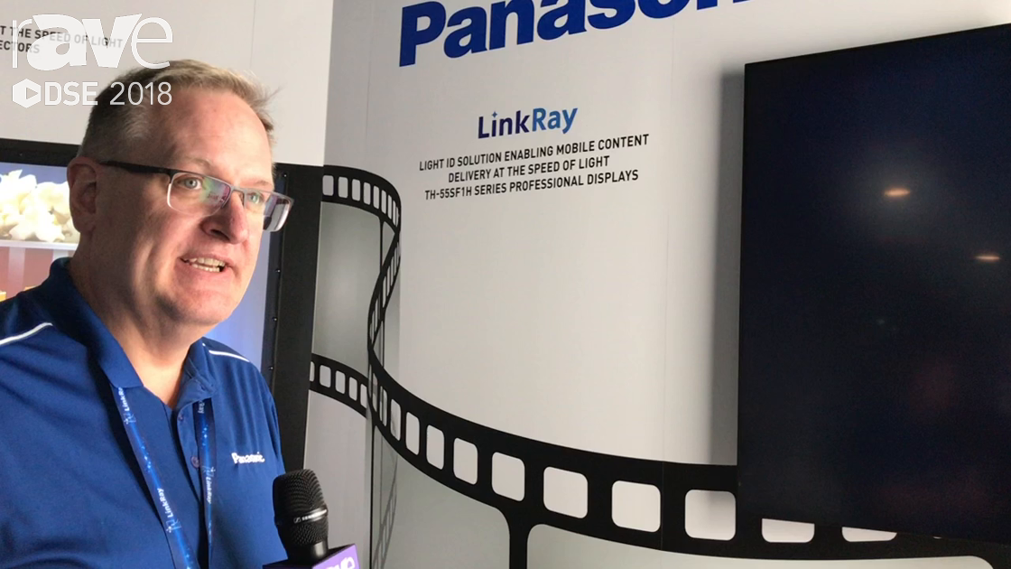 DSE 2018: Panasonic Demos LinkRay, a Light ID Solution for Mobile Content Delivery of Data