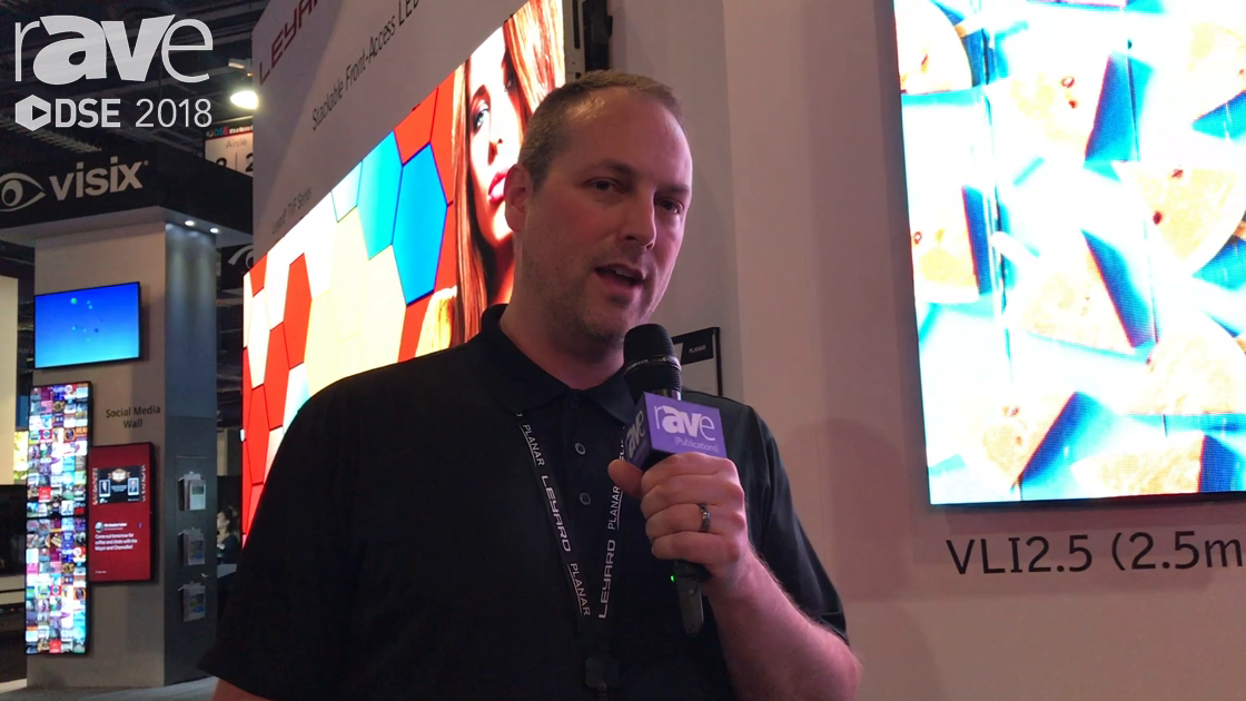 DSE 2018: Planar Leyard Demos VersaLight Series of Indoor and Outdoor LED Video Wall Products