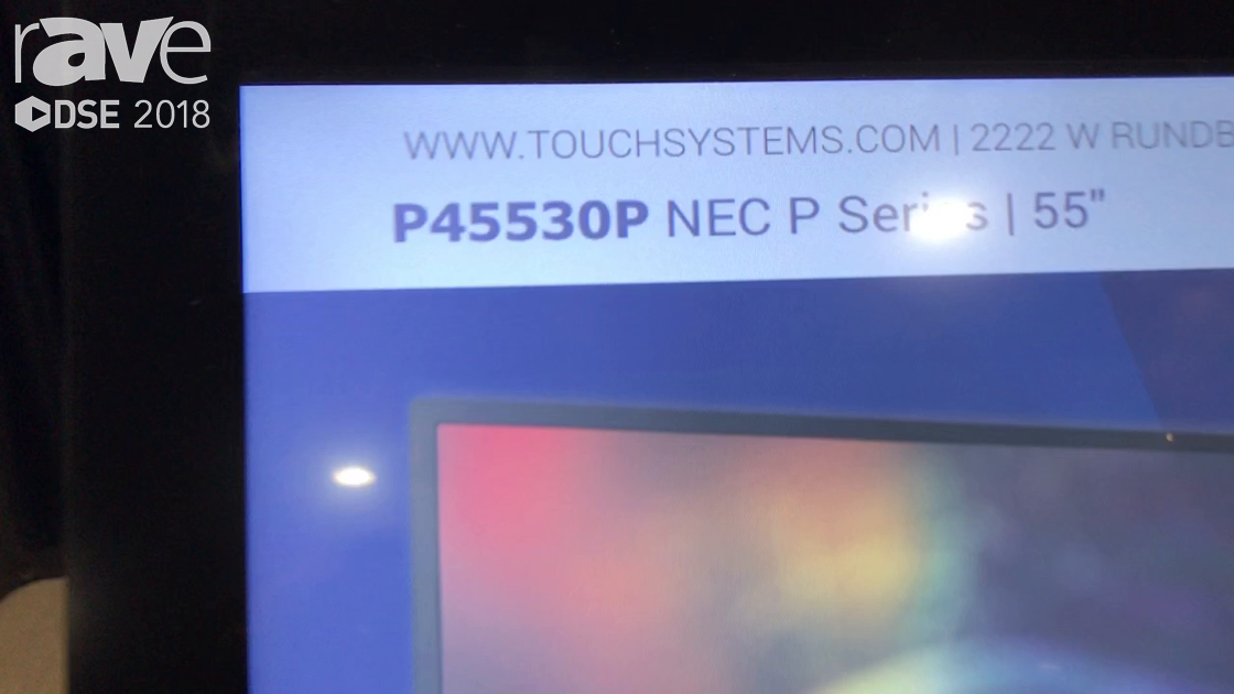 DSE 2018: TouchSystems Demos 32″ PCAP Multi-Touch Display