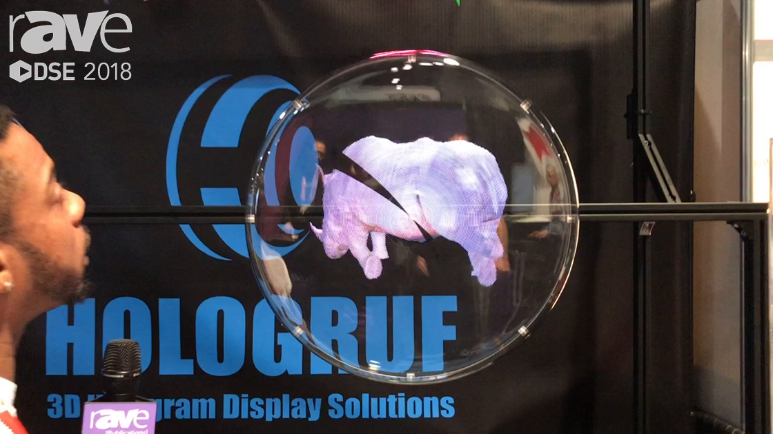 DSE 2018: Hologruf Explains Custom Content 3D Hologram Signage For Retail Spaces