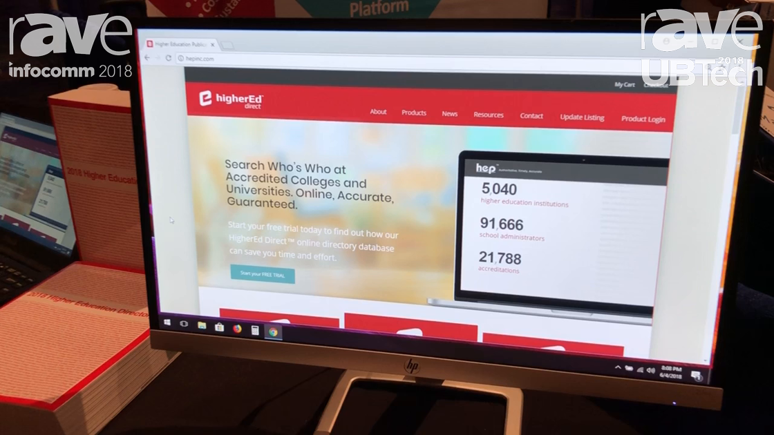 UBTech 2018: Hep Inc Features Its Higher Direct Searchable Database of Who’s Who Among Universities