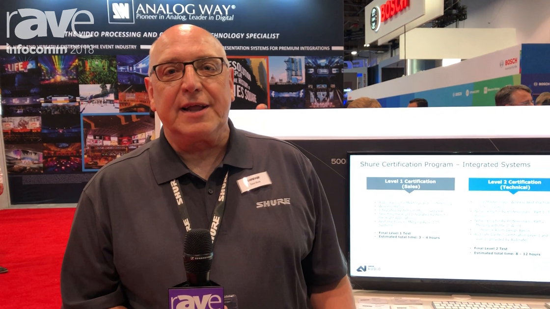 InfoComm 2018: Shure Audio Institute Intros New Level 1 & Level 2 of Integrated Systems Certificate