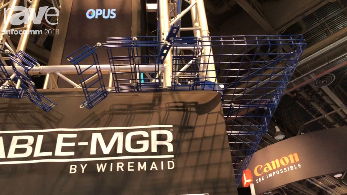 InfoComm 2018: Wiremaid Exhibits the CABLE-MGR Cable Tray