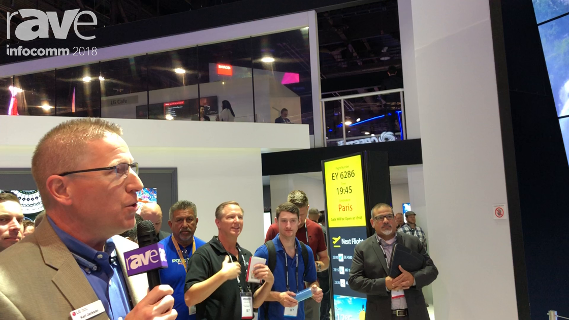 InfoComm 2018: LG Demos Its Open Frame OLED Signage in a Curved Application