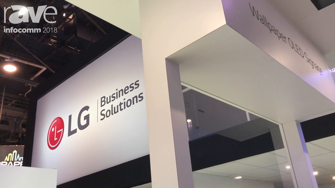 InfoComm 2018: LG Features Its Wallpaper OLED Signage in 55″ and 65″ Models
