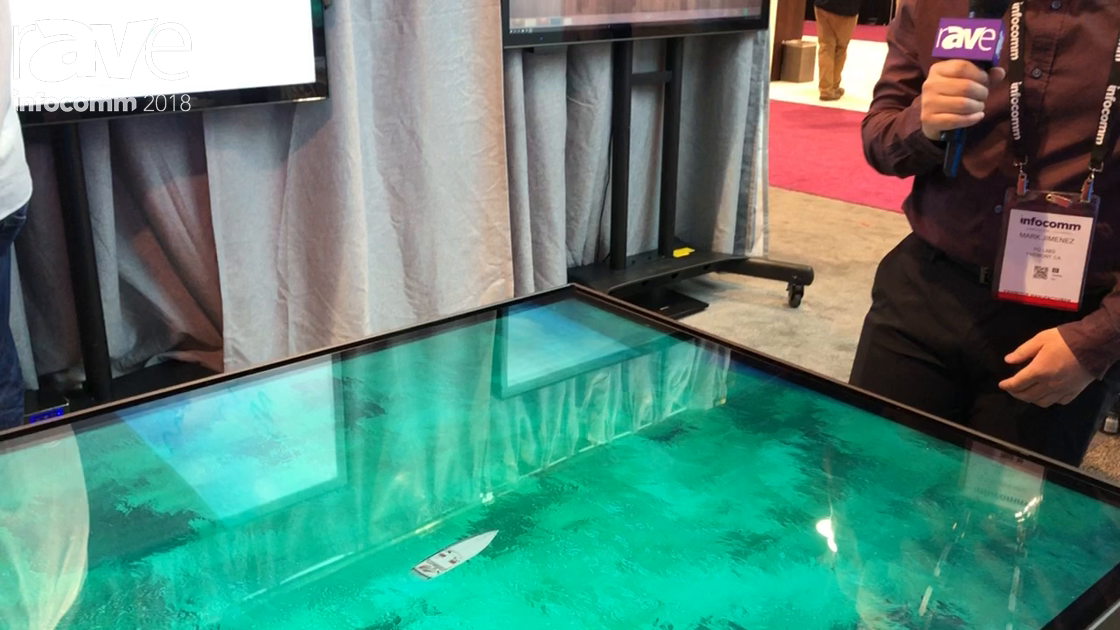 InfoComm 2018: PQ Labs Demos G7Table with Multi-Touch and Object Recognition