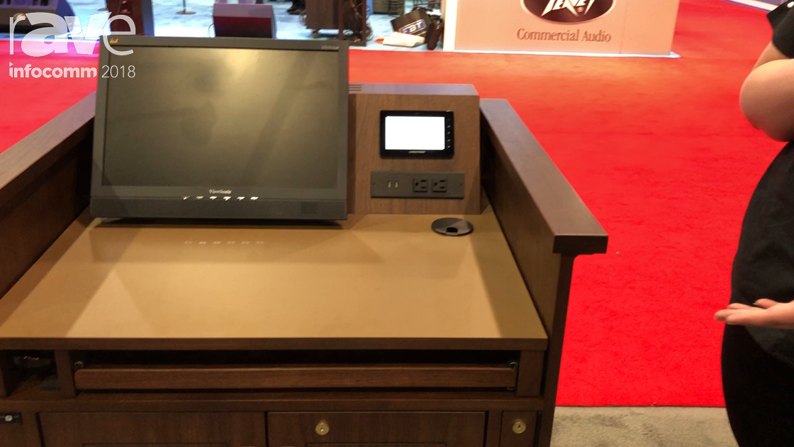 InfoComm 2018: Marshall Furniture Highlights MWSP-32 Presentation Lectern That Is ADA Compliant