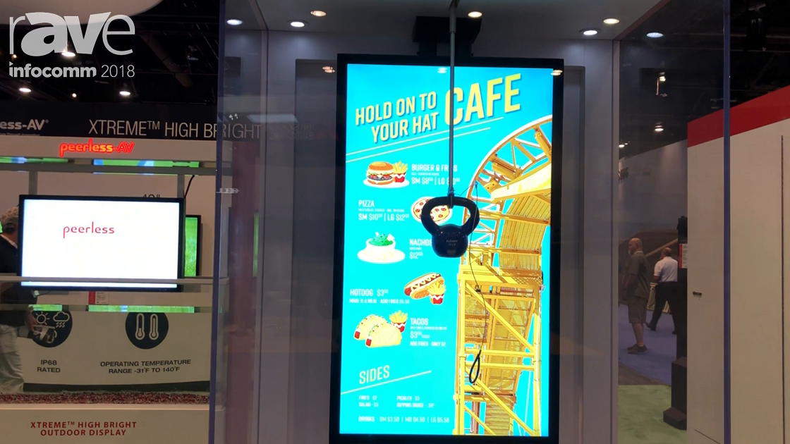 InfoComm 2018: Peerless-AV Exhibits Xtreme High Bright Outdoor Display