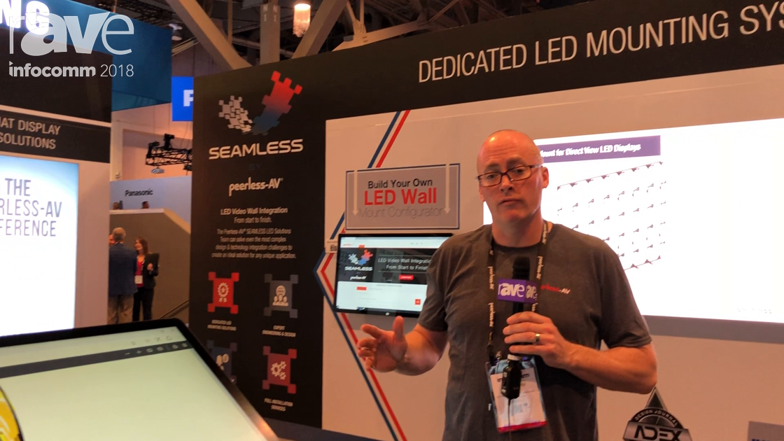 InfoComm 2018: Peerless-AV Presents Motorized Table Top Flat Panel Cart