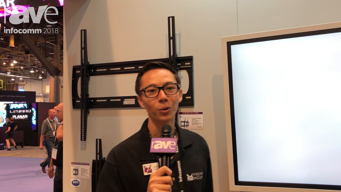 InfoComm 2018: Premier Mounts Demos Rotating Mount for Flat Panel Displays