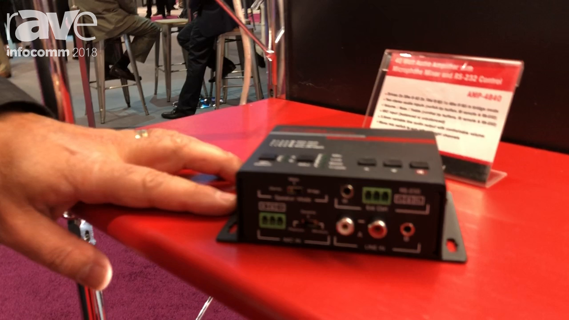 InfoComm 2018: Hall Research Highlights Its AMP-4840 40-Watt Amplifier, Controlled With RS232