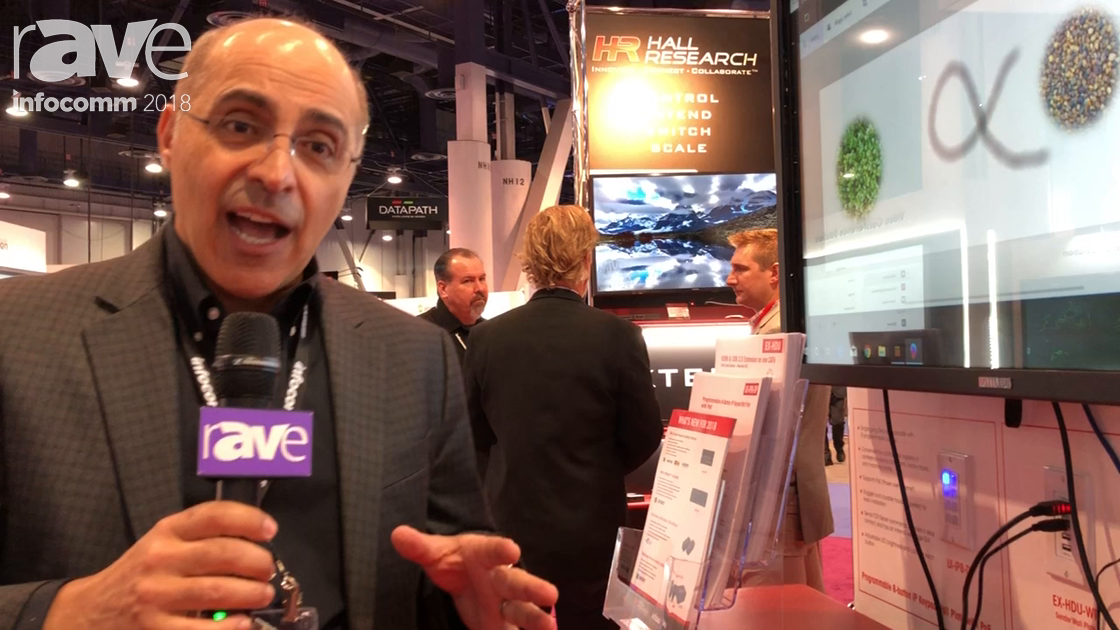 InfoComm 2018: Hall Research Shows the WX-HDU HDMI and USB Extender in Wallplate Format