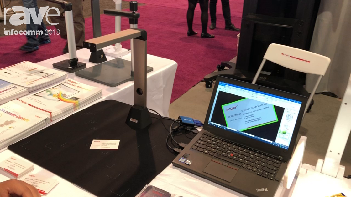InfoComm 2018: Lonjoy Technology Showcases the 8-megapixel LV3800 Document Camera