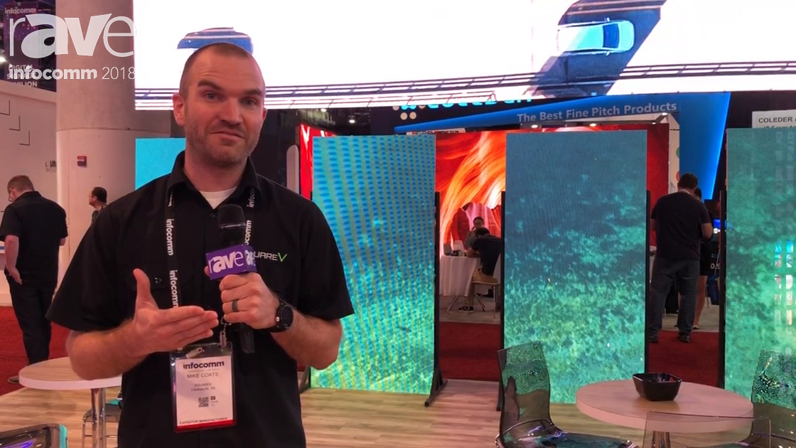 InfoComm 2018: SquareV Launched VC5w Curved LED Panel Built for 16:9 Configuration