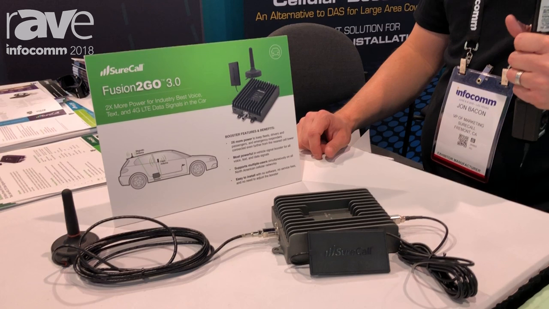 InfoComm 2018: SureCall Highlights Fusion2GO 3.0 Cell Phone Signal Booster for Mobile Installs