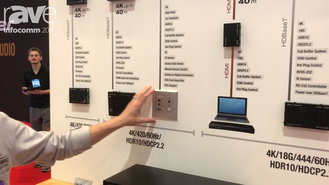 InfoComm 2018: Key Digital Unveils the KD-SX440WP 2×1 4K Switcher With Autoswitching