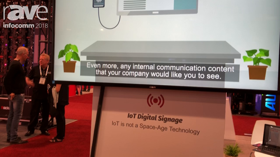 InfoComm 2018: NoviSign Shows Wall Mounted Sensor That Connects To Media Player for Advertising