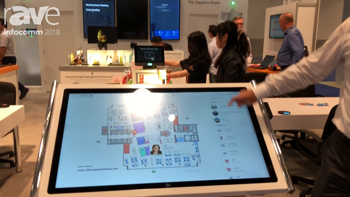 InfoComm 2018: Officespace Shows Wayfinding Application Using Officespace Software in Qbic Booth