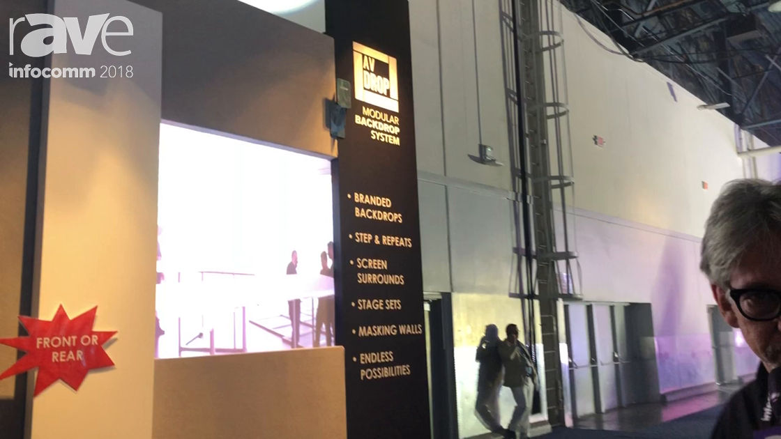 InfoComm 2018: Drape Kings Highlights AV-Drop Modular Solution for Scenic Backdrops