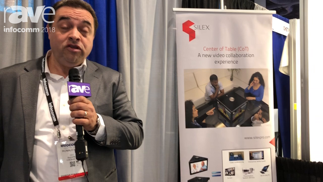 InfoComm 2018: Silexpro Shows PTE, an All-in-One Centre of Table (CoT) Visual Collaboration System