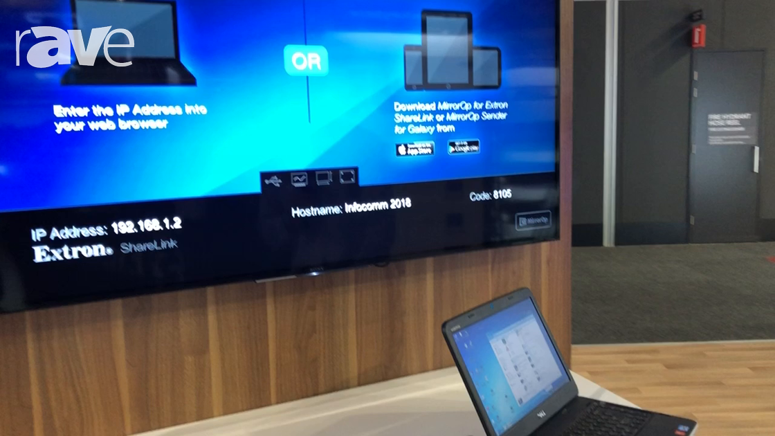 Integrate 2018: Extron Shows TeamWork Connect System Using ShareLink System and Cable Buddy System