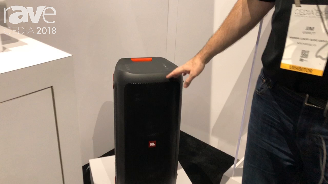 CEDIA 2018: JBL Shows Party Box, a BlueTooth-Enabled Portable Speaker With Cool Lights