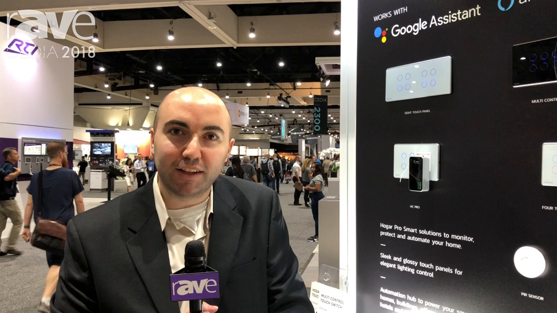 CEDIA 2018: Hogar Controls Features Multi Control Touch Switch at the Z-Wave Alliance Booth
