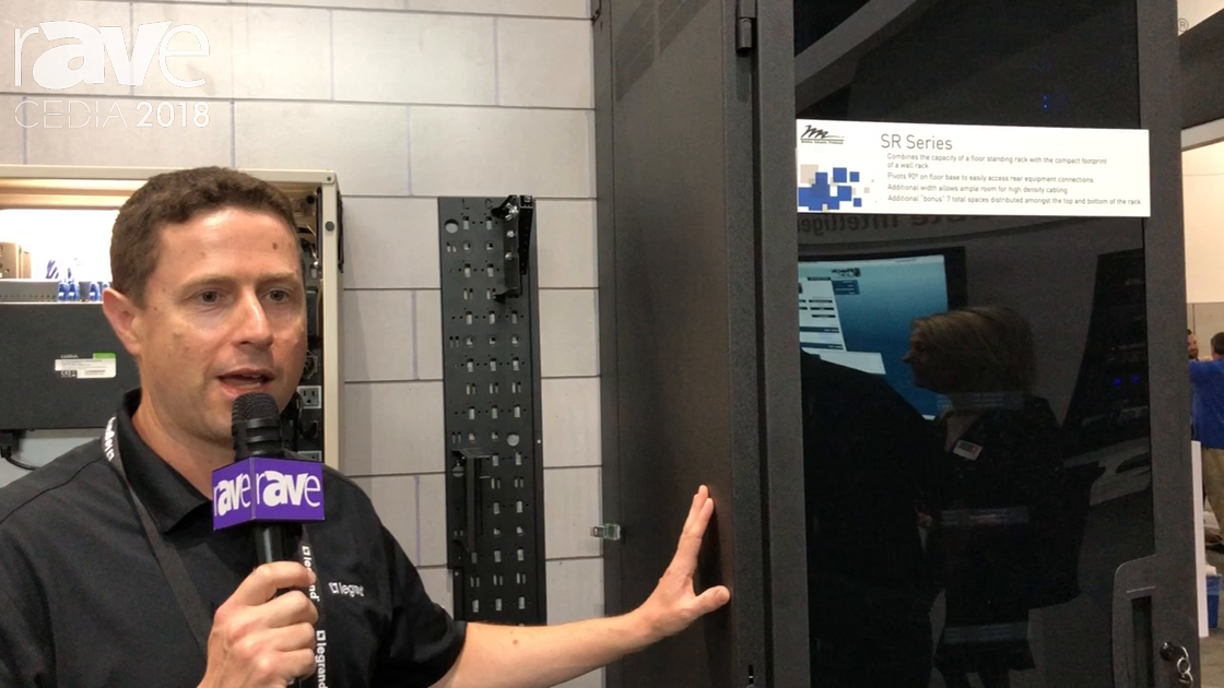 CEDIA 2018: Middle Atlantic Demos the 28-Inch Wide SR Pivoting Rack