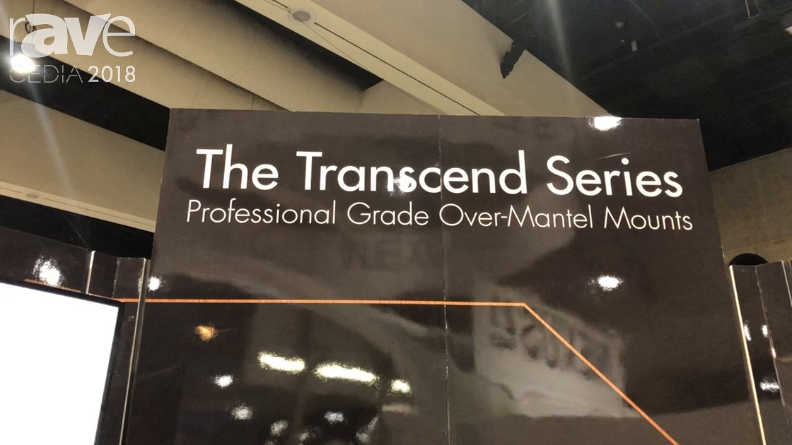 CEDIA 2018: Nexus 21 Features Transcend Pro Series of Professional Grade Over-Mantel Mounts