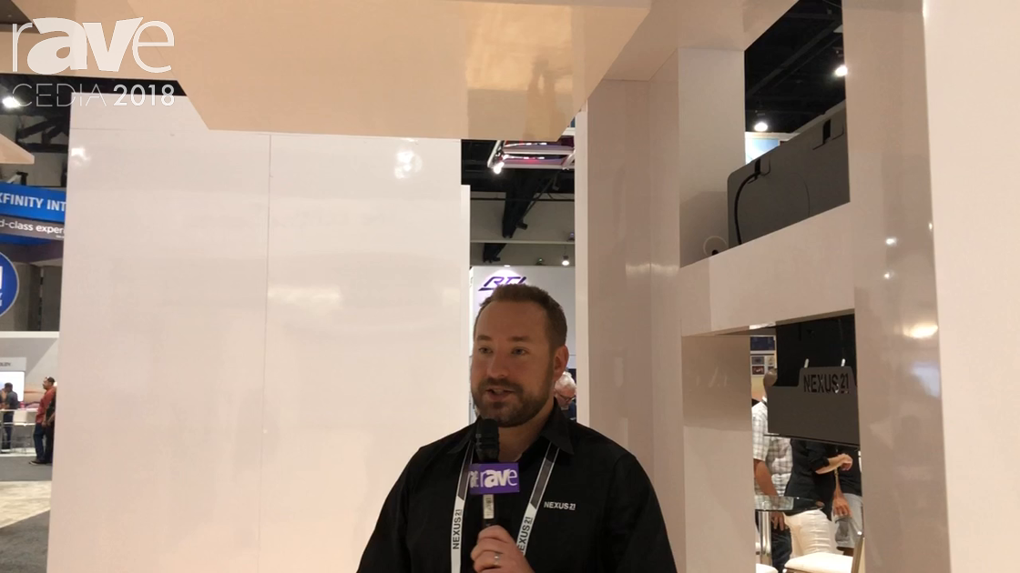 CEDIA 2018: Nexus 21 Showcases Eclipse E-550 Projector Drop Down