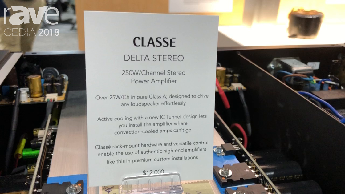 CEDIA 2018: Sound United Discusses CLASSE Delta Stereo Channel Amplifier