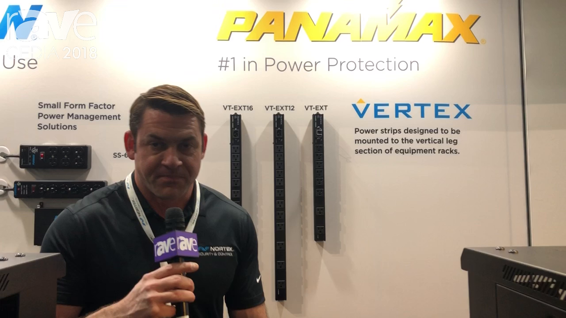 CEDIA 2018: Panamax Discusses Vertex Family of Power Distribution Units at the Nortek Security Booth