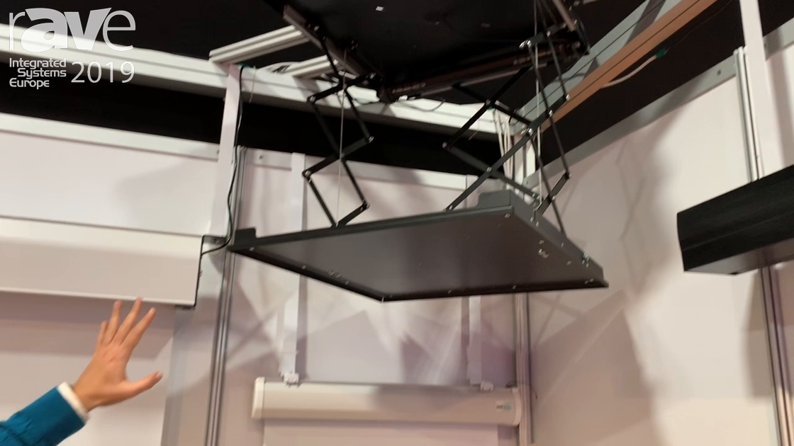 ISE 2019 Best Vision Projection Screens Showcases Projector Lift