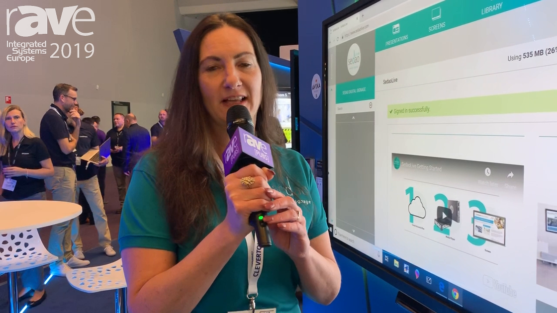 ISE 2019: Sedao Demos Live Cloud Solution for Digital Signage