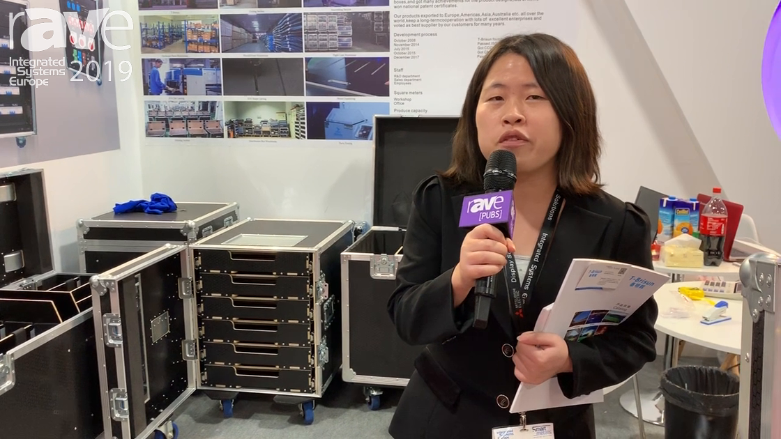 ISE 2019: Shenzhen T-Brisun Case Co. Debuts Display Case With Motorized Display Lift