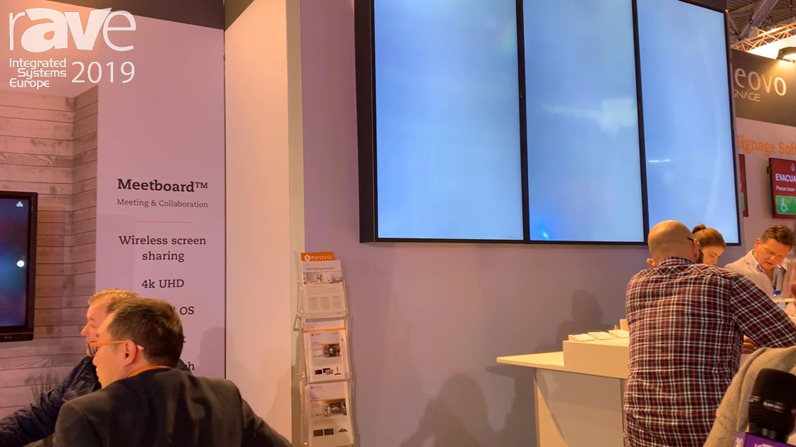ISE 2019: Neovo Solutions Explains Meetboard for Huddle Spaces and Collaboration