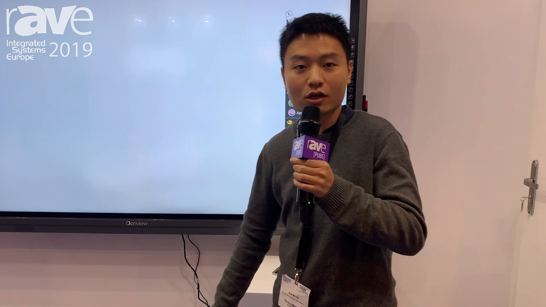 ISE 2019: Donview Showcases 86-Inch Infrared Interactive Touch Flat Panel for Corporate or Education