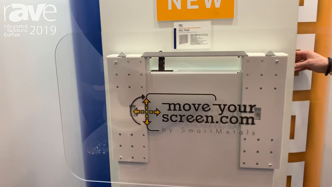 ISE 2019: SmartMetals Shows moveyourscreen.com Wall-Mounted, Height-Adjustable 052.7500 Solution